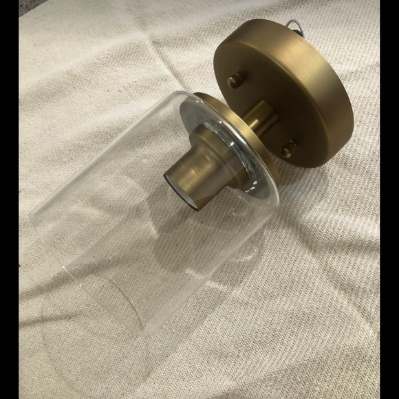 Industrial Ceiling Light Fixture Glass Shade, Light Flush Mounted home light - Picture 7 of 11